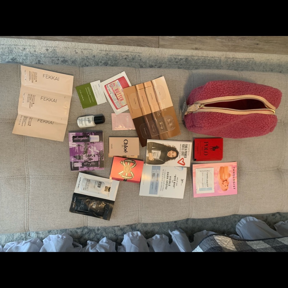 Ulta Beauty Make Up Cosmetics Bag and Samples